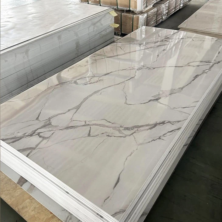 Wpc Wall Panel Indoor Decoration Materials For Pvc Marble Sheet